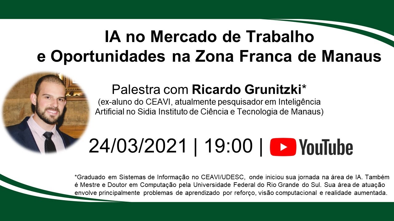 Palestra: IA no Mercado de Trabalho e Oportunidades na Zona Franca de Manaus