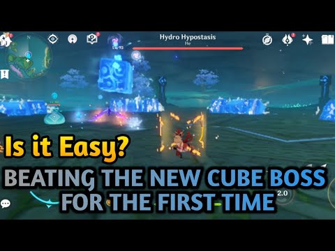 Beating Hydro Hypostasis for the first time and it's EASY | Genshin Impact