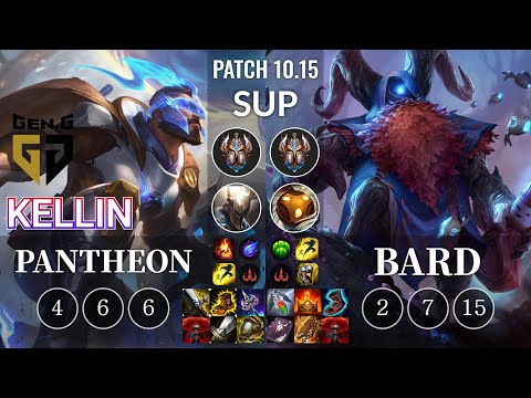 GEN Kellin Pantheon vs Bard Sup - KR Patch 10.15