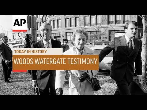 Woods Watergate Testimony - 1973 | Today In History | 26 Nov 18