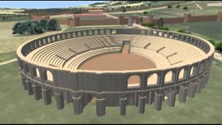 preview picture of video 'L'Anfiteatro di Urbs Salvia - Ricostruzione 3D'