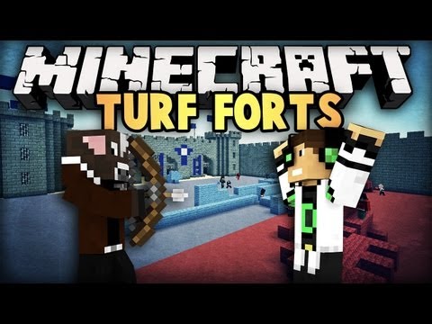 Minecraft Turf Forts: DELTI TRIPPLE KILL!