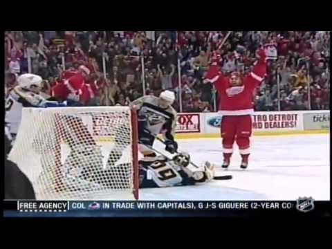 2004 Playoffs: Nsh @ Det - Game 1 Highlights (NHL-N)