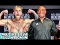 JAKE PAUL VS ANDERSON SILVA • OFFICIAL WEIGH IN | PAUL VS SILVA FULL CARD WEIGH IN VIDEO