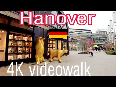 Hanover, Germany 🇩🇪 - Winter Walking Tour - Hanover by Walk 4K Ultra HD (60fps)