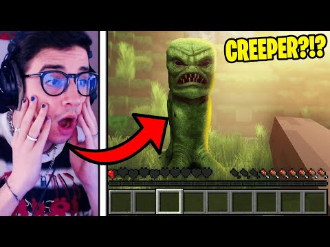 REAGISCO A MINECRAFT SUPER REALISTICO!!