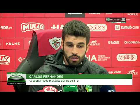 Conferência de Imprensa de CARLOS FERNANDES (CD Santa Clara 3-2 Sporting CP).