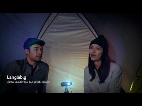 Acer Beamer C200 mobiler LED DLP-Heimkino-Projektor schwarz video preview