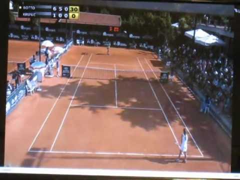 ITF Caserta 2012 Final Botto vs Krunik Championship point
