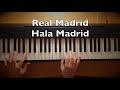 Real Madrid - Hala Madrid Piano Tutorial (Song of Real Madrid)