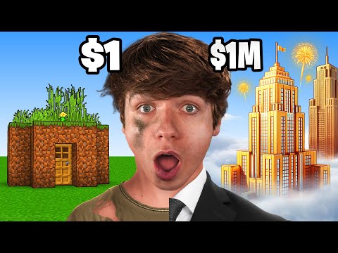 $1 vs $1,000,000 City in Minecraft!