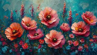 Vintage Floral Free Tv Art Wallpaper Screensaver Home Decor Samsung Oil Painting Digital Wildflower