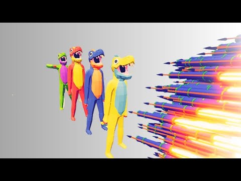 4x COLORED T REX vs EVERY TABS BOSS - Totally Accurate Battle Simulator TABS