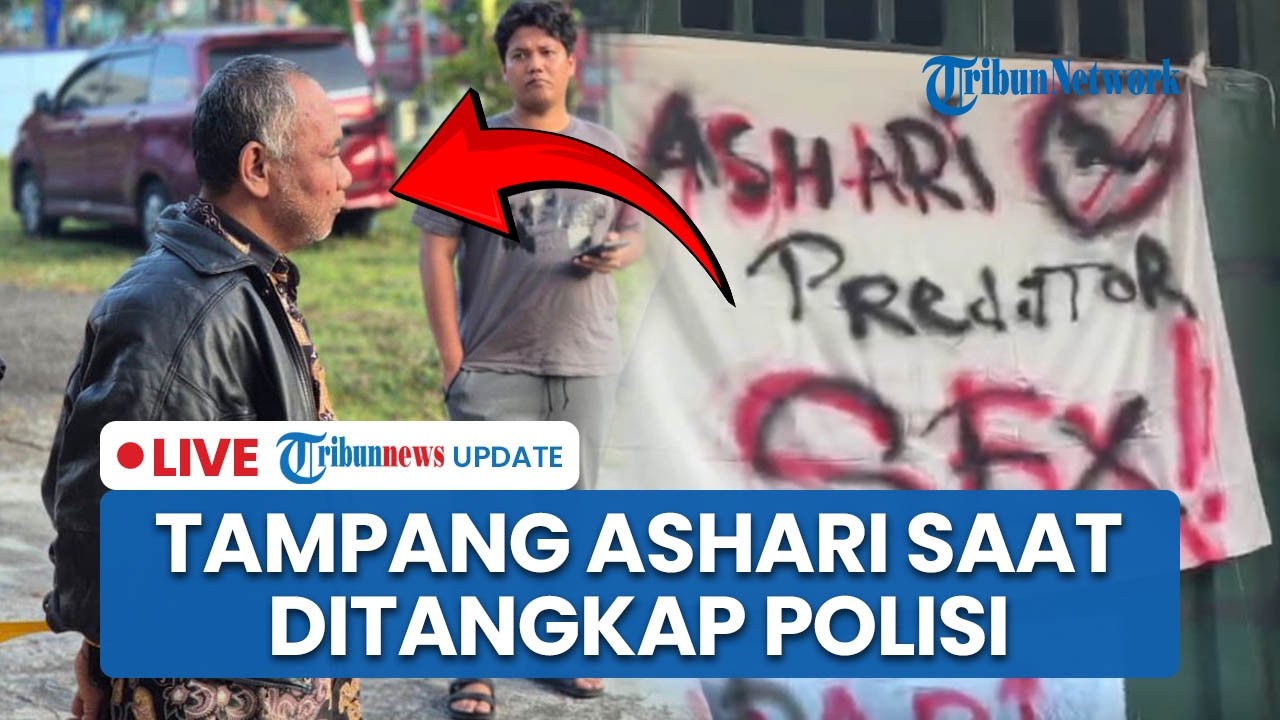 LIVE: Tampang Ashari saat Ditangkap Polisi, Pakai Baju Batik Berlapis Jaket Bak Tanpa Celana