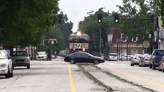 preview picture of video 'STREET RAILS! NS 2648 at Augusta (18JUL2014)'