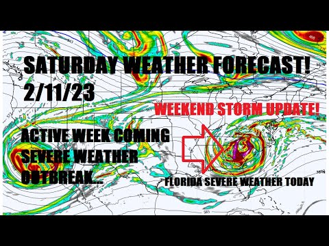 Saturday weather forecast! 2/11/23 Severe weather today & snow for some late tonight. Latest info!
