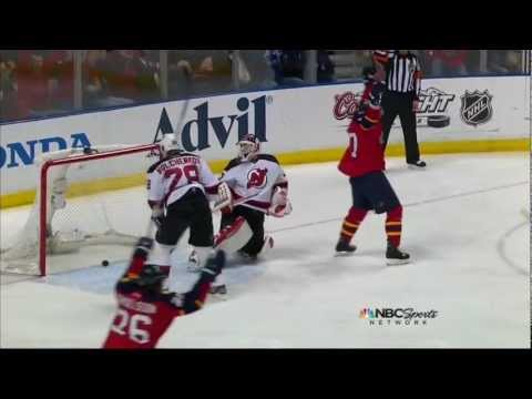 Stephen Weiss goal. NJ Devils vs Florida Panthers 4/26/12 NHL Hockey