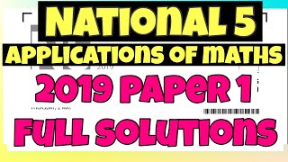 N5 Applications 2019 Paper 1