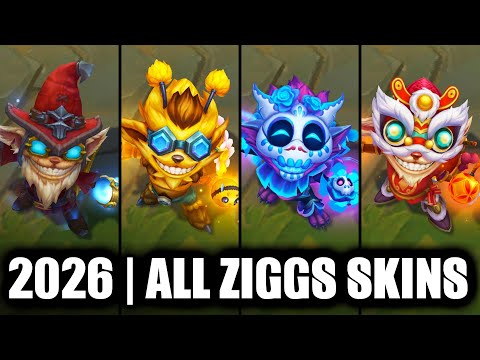 ALL ZIGGS SKINS SPOTLIGHT 2026 | League of Legends