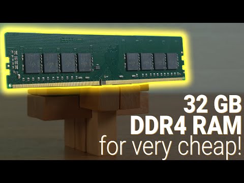 TRANSCEND JetRam 32GB DDR4 3200Mhz U-DIMM 2Rx8 2Gx8 CL22 1.2V video
