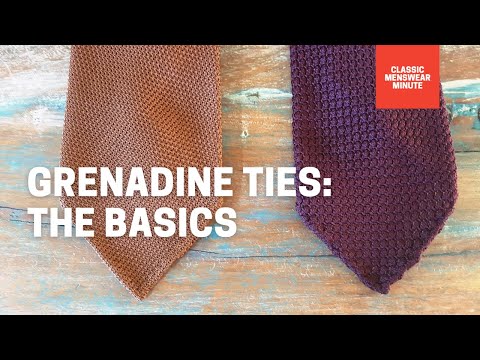 Grenadine Ties: Classic Menswear Minute