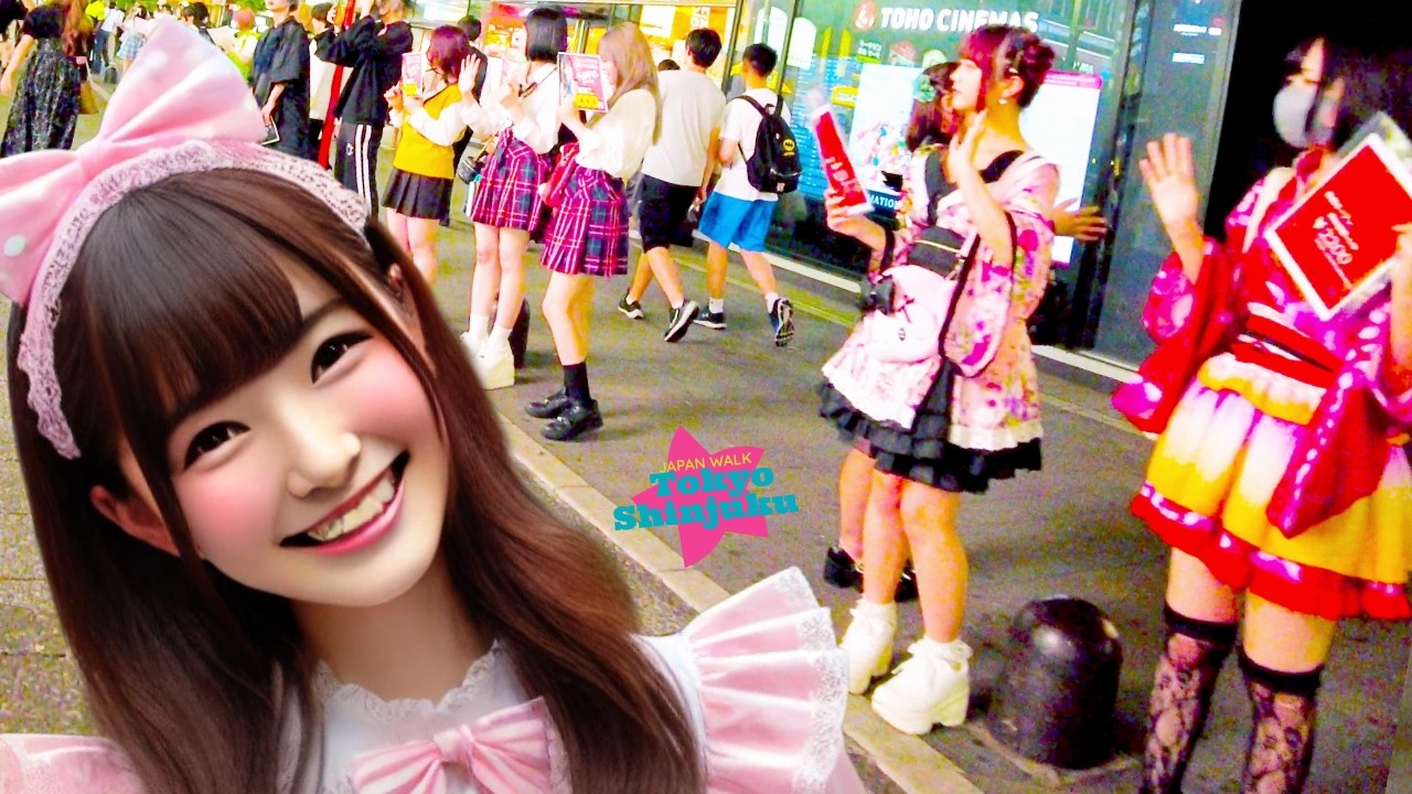 Tokyo Shinjuku 👍 A vibrant town 💖 4K Nonstop 1 hour