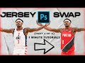 Part 1 Of 3 How To Jersey Swap 1 Minute Photoshop