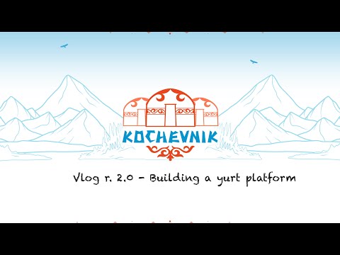 Vlog 2.0 - Building a straw bale yurt platform