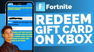 How To Redeem Fortnite Gift Card On Xbox !