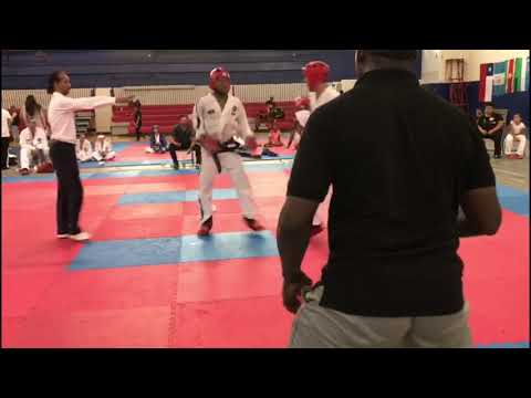 ITF Taekwondo Sparring light weight finals JAMAICA vs CANADA