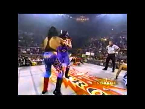 Rey Misterio vs Psicosis vs Blitzkrieg vs Juventud Guerrera CruiserWeight Championship Match Highlights