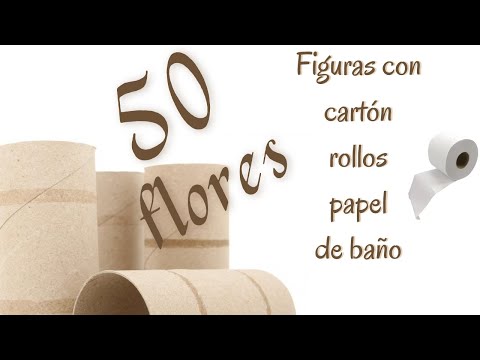 50 Flores com rolinhos