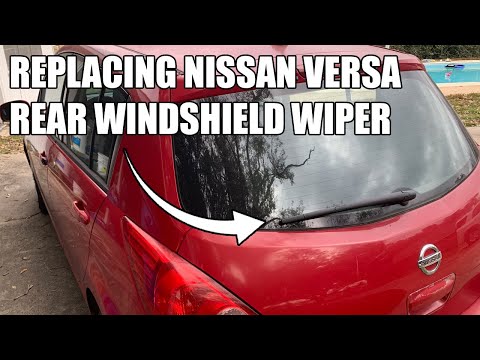 Nissan Versa - Rear Windshield Wiper Replacement (Blade & Arm Installation)