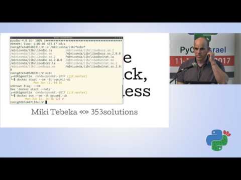 All package managers suck, conda sucks less - Miki Tebeka - Pycon Israel 2017