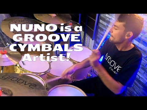 Nuno is a Groove Cymbals Artist & Plays Groove Drum Co. Drums!