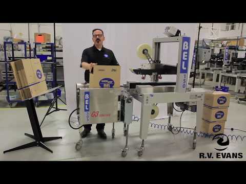 BEL 505G3 Case Former and BEL150 Case Sealer