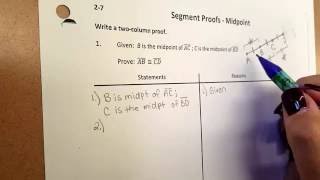 Segment Proofs - Midpoint