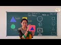 LKG MATHS RECOGNITION OF SHAPES TRIANGLE CIRCLE SQUARE RECTANGLE GURUKULAM ONLINE CLASSES