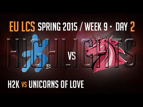 H2K vs Unicorns of Love Highlights - Week 9 EU LoL LCS Spring 2015 S5 - H2K vs UOL W9D2 G5