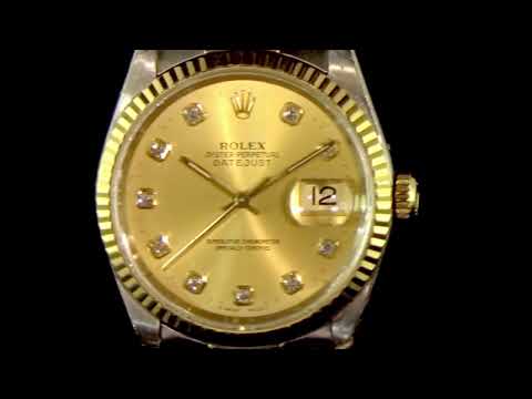 Men's 18k Yellow Gold/Stainless Steel Rolex Datejust Automatic Wristwatch