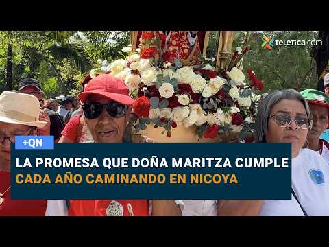 La promesa que Doña Maritza cumple cada año caminando en Nicoya