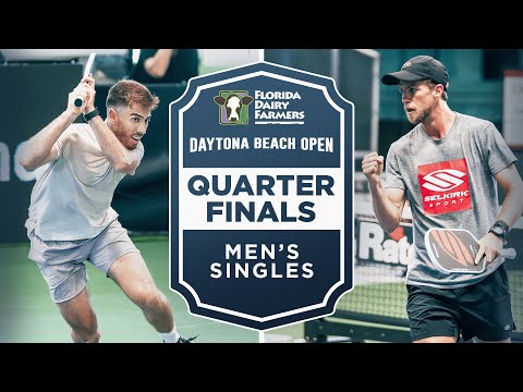 Federico Staksrud vs Rafael Lenhard at the Florida Dairy Farmers Daytona Beach Open