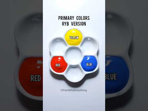 PRIMARY COLORS - Acrylic Paint Mixing #shorts #colormixing #primarycolors #acrylicpaint