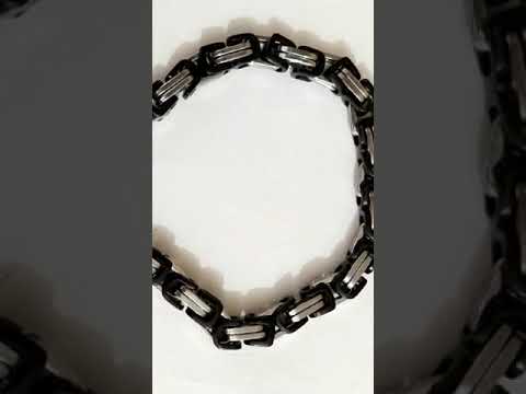 Alloy silver mens bracelet