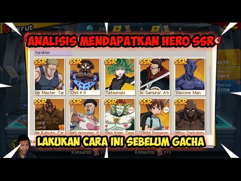 ANALISIS!!! CARA MENDAPATKAN HERO SSR DI ONE PUNCH MAN THE STRONGEST