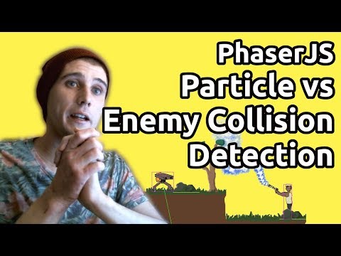 [799a69d] Particle vs enemy collision detection in Phaser 3 ES6!