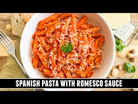 Spanish Pasta with Romesco Sauce | One of the World´s BEST Pasta Dishes
