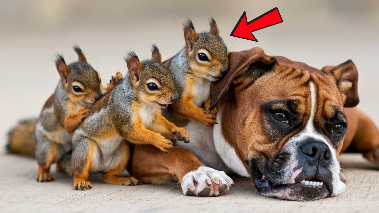 Lonely Dog Didn't Like Anyone, Until Squirrels Changed Everything