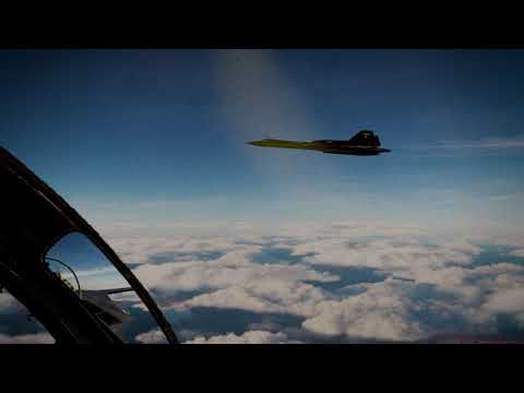 Trying to keep up with an SR-71 Blackbird.  Callsign "Rapid Rabbit"