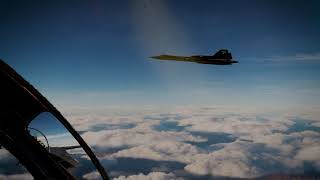 Trying to keep up with an SR-71 Blackbird.  Callsign &quot;Rapid Rabbit&quot;